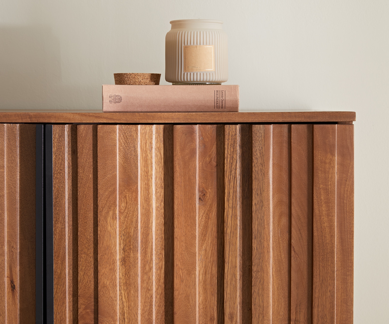 Highboard Sivela 90x150 cm Mango Braun Metall Schwarz 2 Türen 2 Highboard Sivela 90x150 cm Mango Braun Metall Schwarz 2 Türen 2