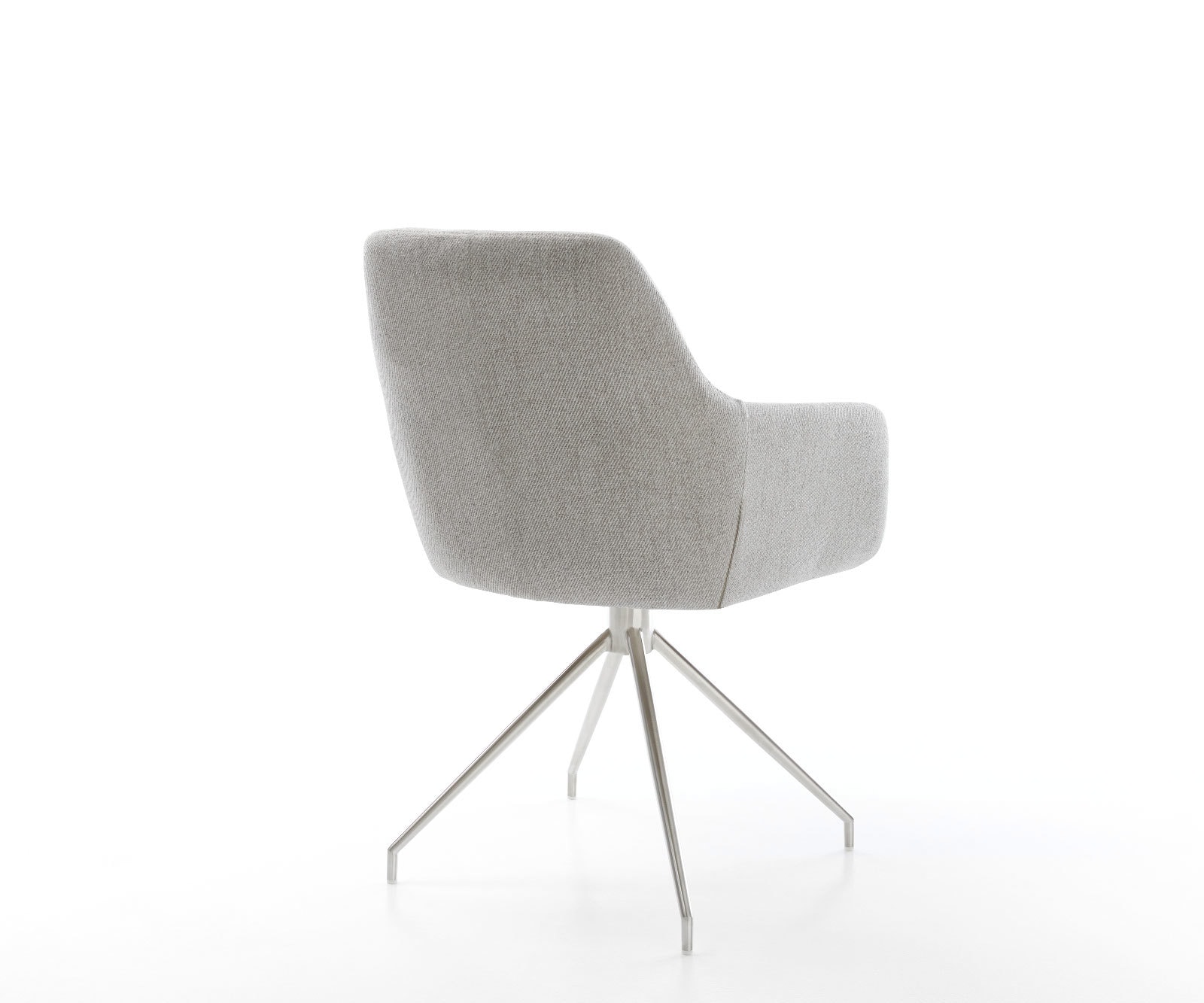 Esszimmerstuhl Pejo-Flex Stripes Hellgrau Kreuzgestell konisch Edelstahl Taschenfederkern 4 Esszimmerstuhl Pejo-Flex Stripes Hellgrau Kreuzgestell konisch Edelstahl Taschenfederkern 4