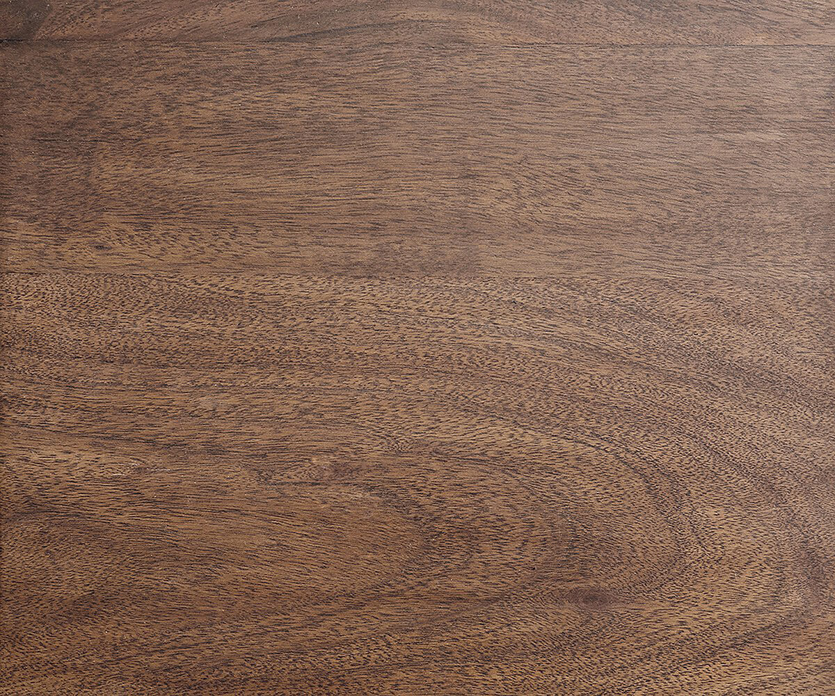 Table à manger Edge 300x100 XL acacia marron cadre croisé rectangle acier inoxydable Live-Edge 3