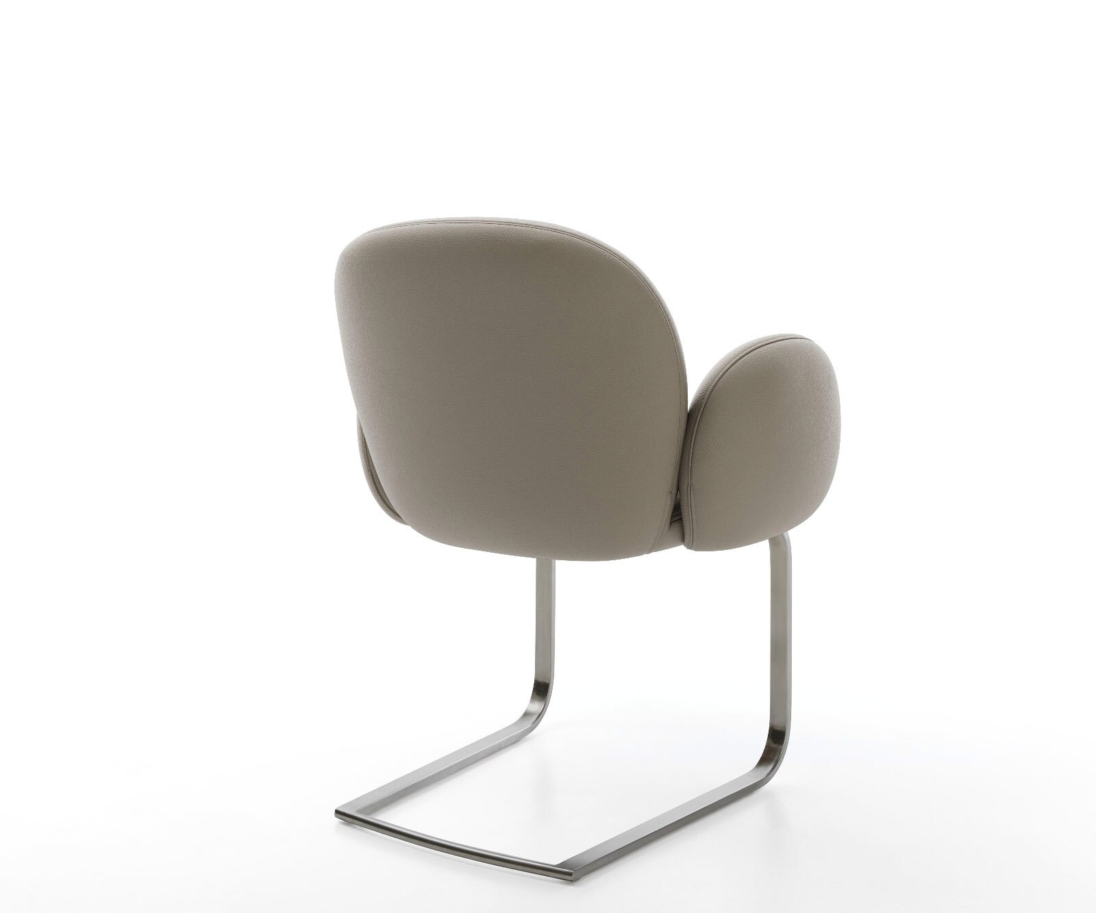 Cantilever Nube-Flex mit Armlehnen cuir de vache couleur boue pied cantilever plat grafiete ressorts ensachés 5