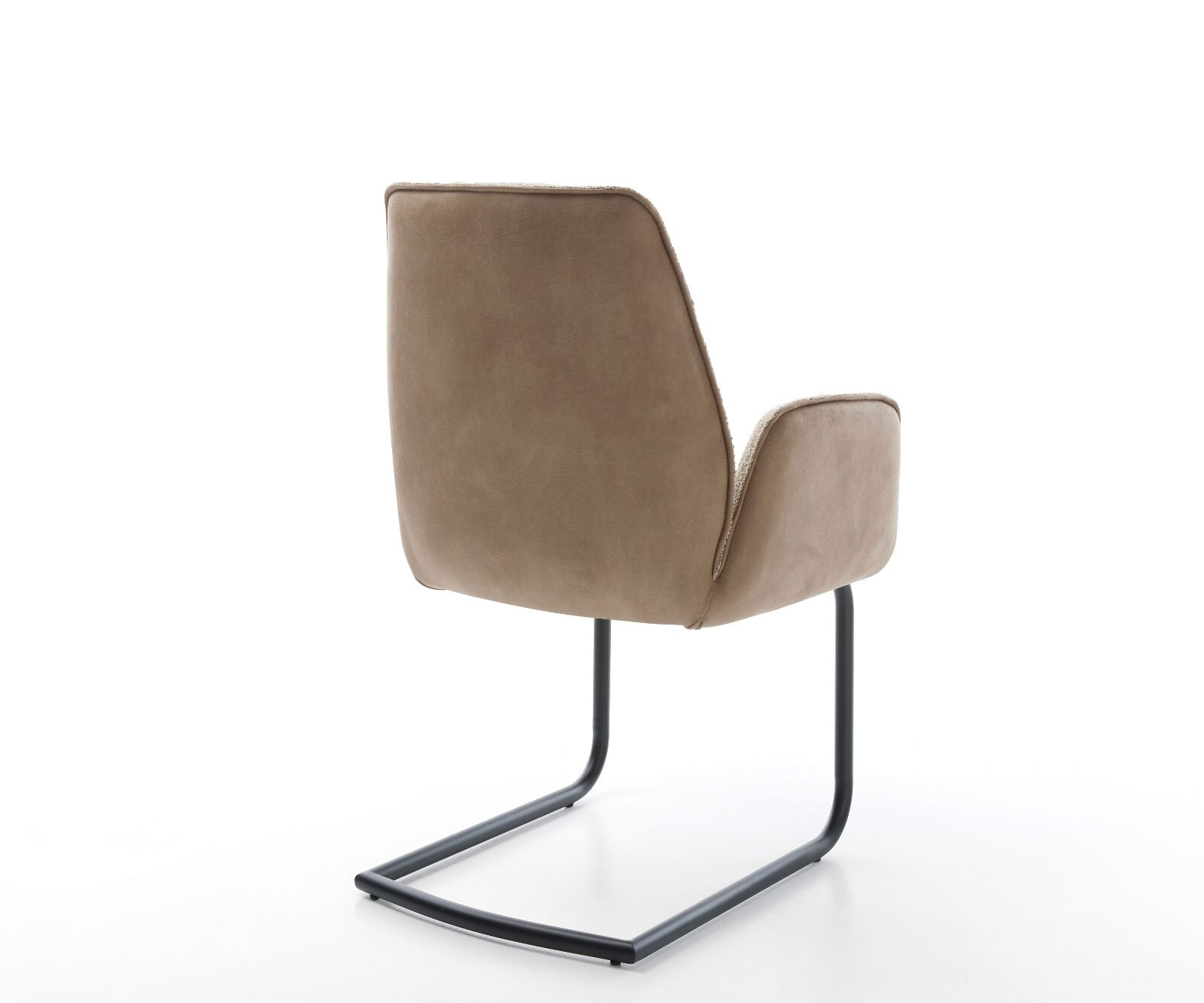 Cantilever Zoa-Flex tissu mixte couleur boue pied cantilever rond noir ressorts ensachés 5