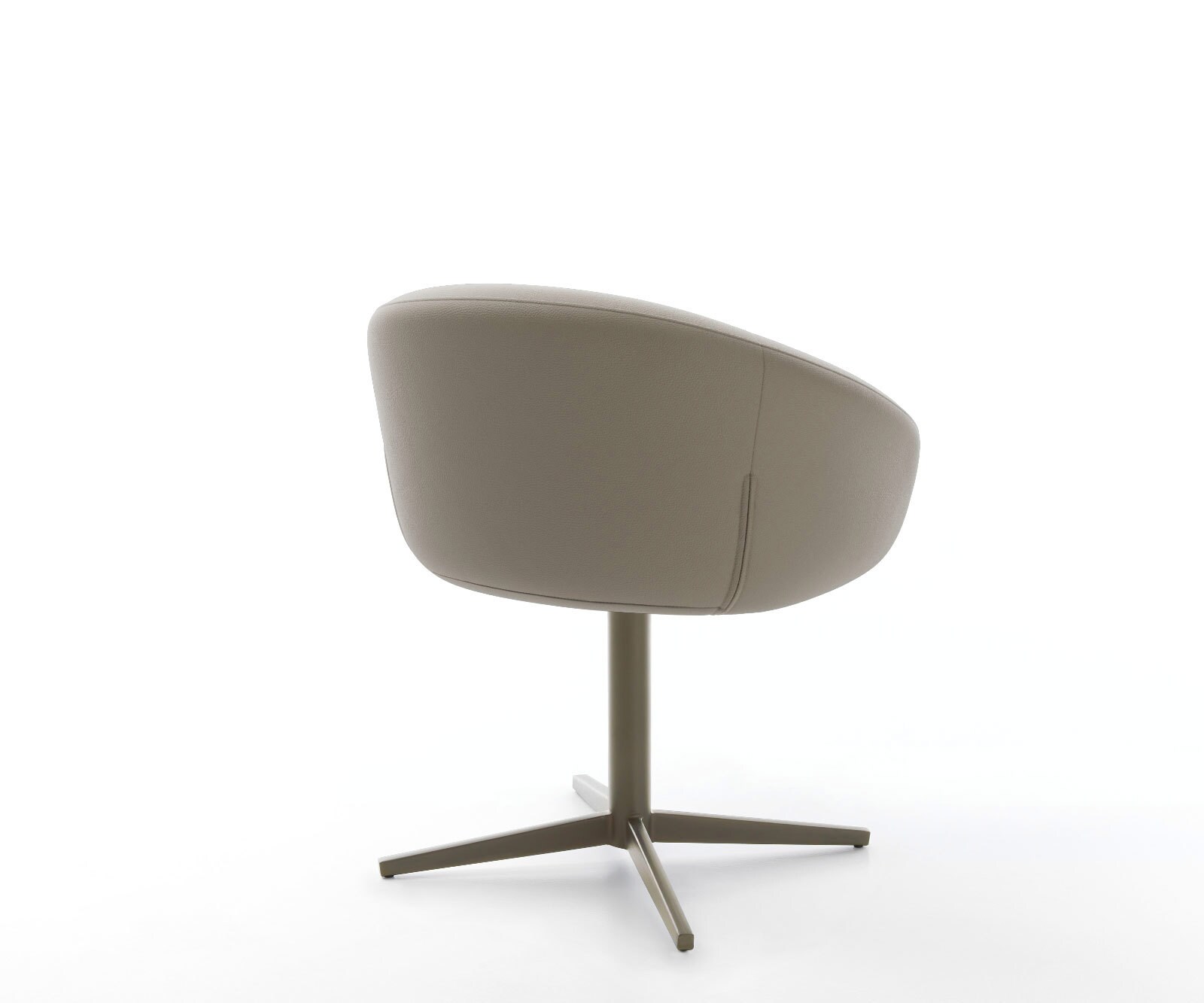 Drehstuhl Vinka-Flex mit Armlehnen Echt-Leder Schlamm Fußkreuz Effektfinish Titan 360° drehbar Taschenfederkern 4 Drehstuhl Vinka-Flex mit Armlehnen Echt-Leder Schlamm Fußkreuz Effektfinish Titan 360° drehbar Taschenfederkern 4