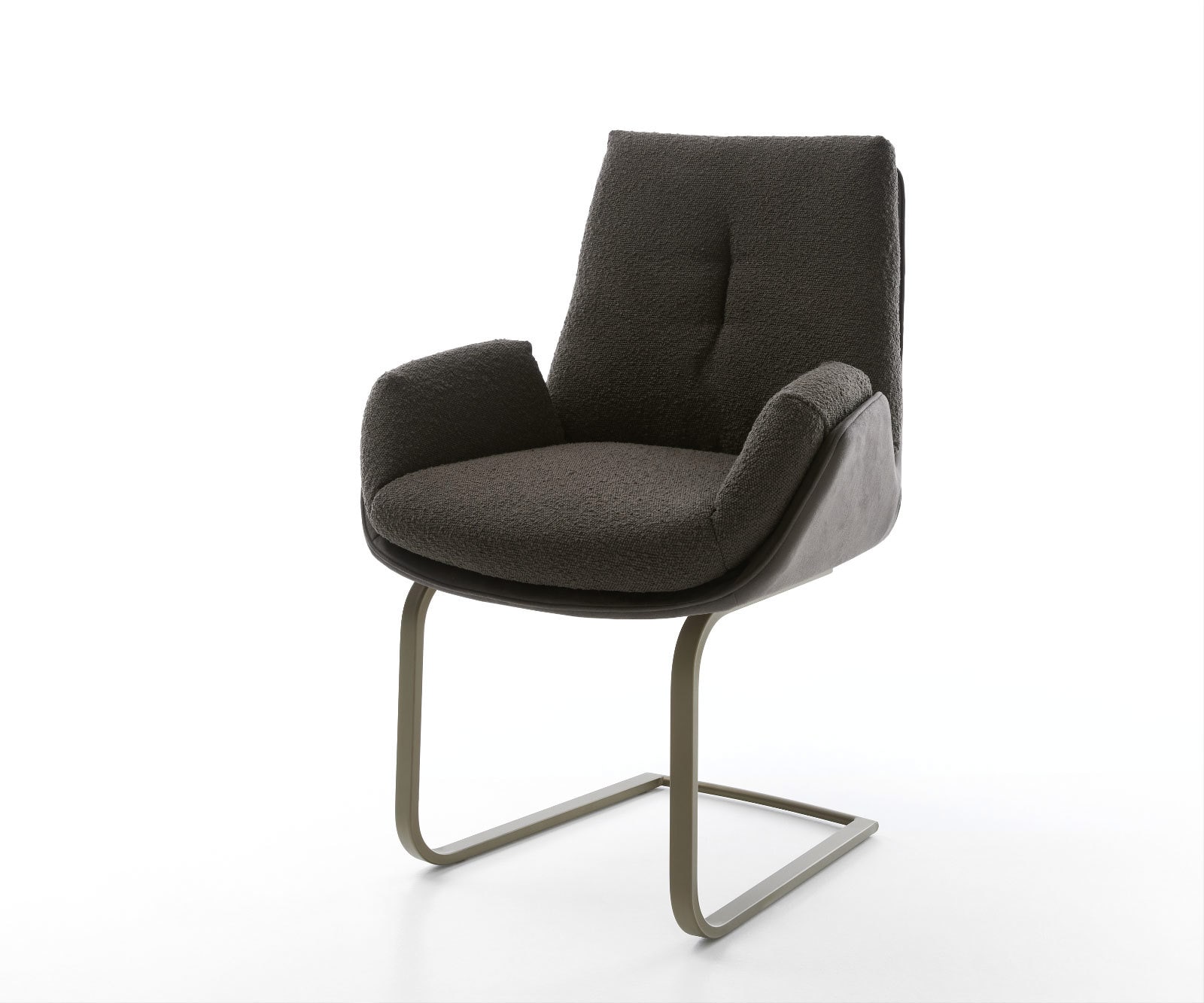 Freischwinger Clea-Flex Materialmix Schwarz Freischwinger flach Effektfinish Titan Freischwinger Clea-Flex Materialmix Schwarz Freischwinger flach Effektfinish Titan