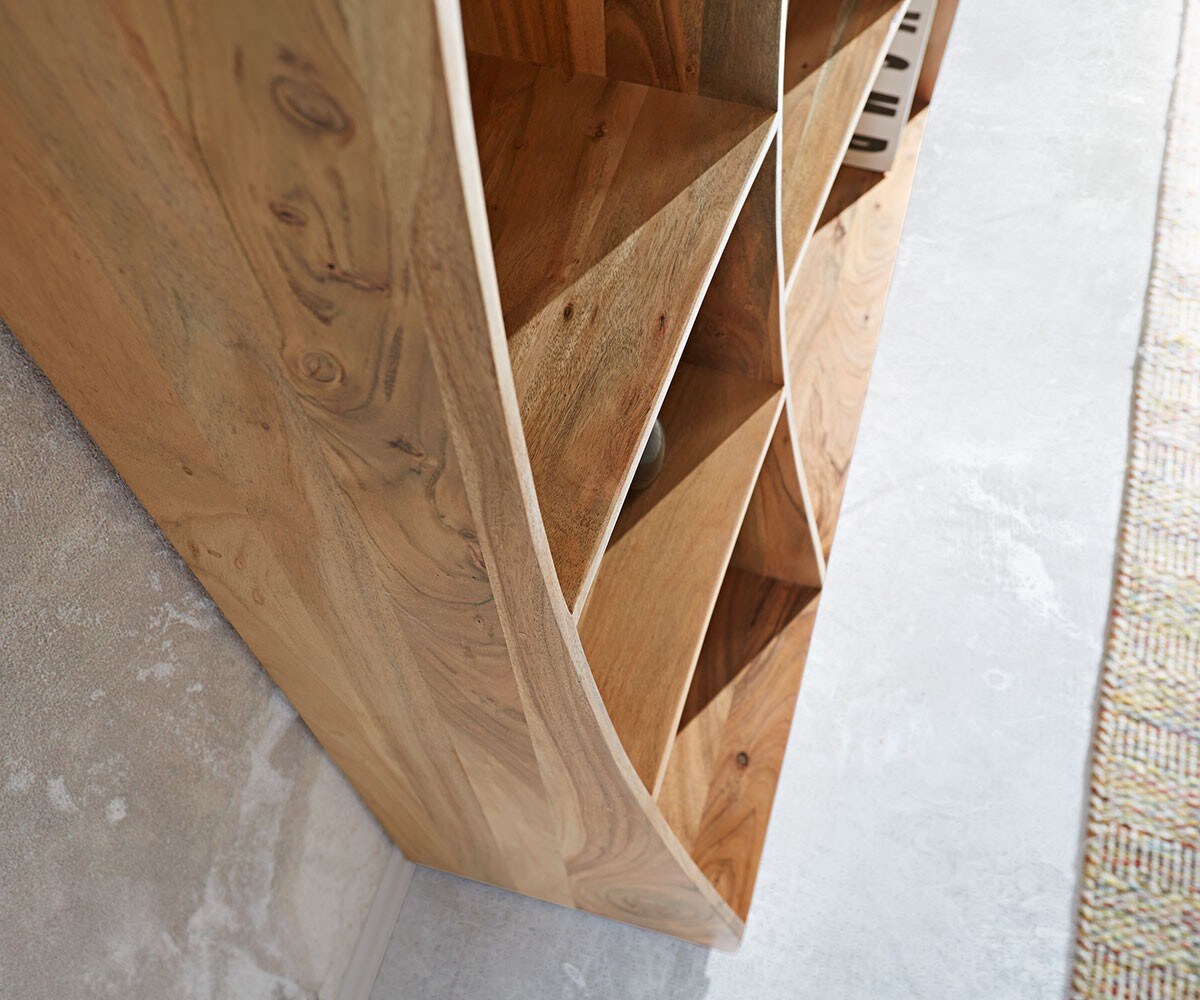 Etagère Live-Edge 121 cm acacia nature droite 4