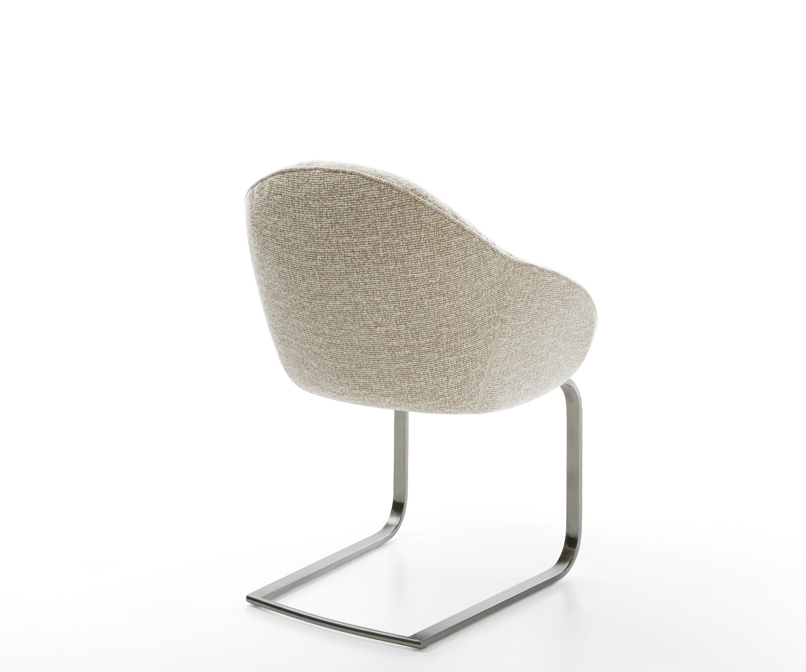 Cantilever Gaio-Flex tissu tissé doux beige pied cantilever plat grafiete 5