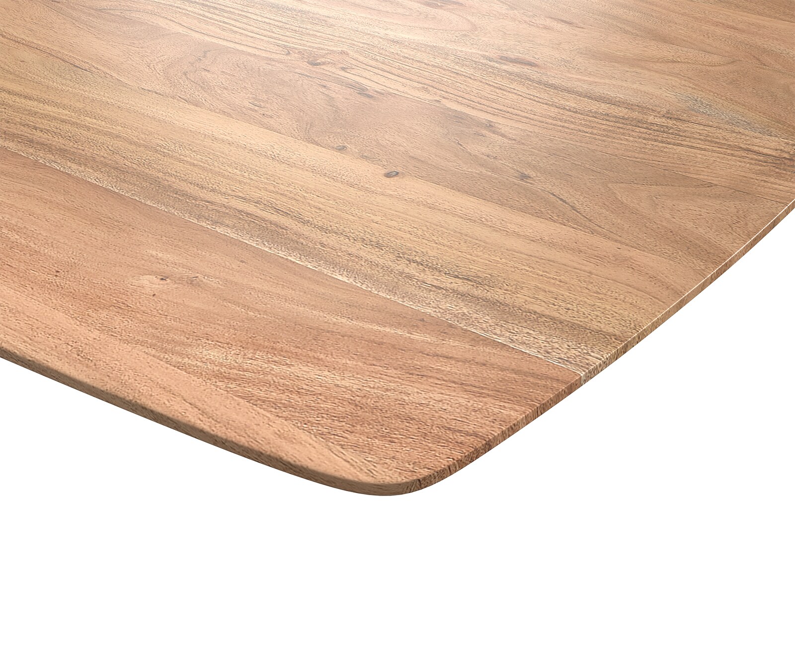 Esstisch Edge Boot 180x90 Akazie Natur Edelstahl Schmal Schweizer Kante 4 Esstisch Edge Boot 180x90 Akazie Natur Edelstahl Schmal Schweizer Kante 4