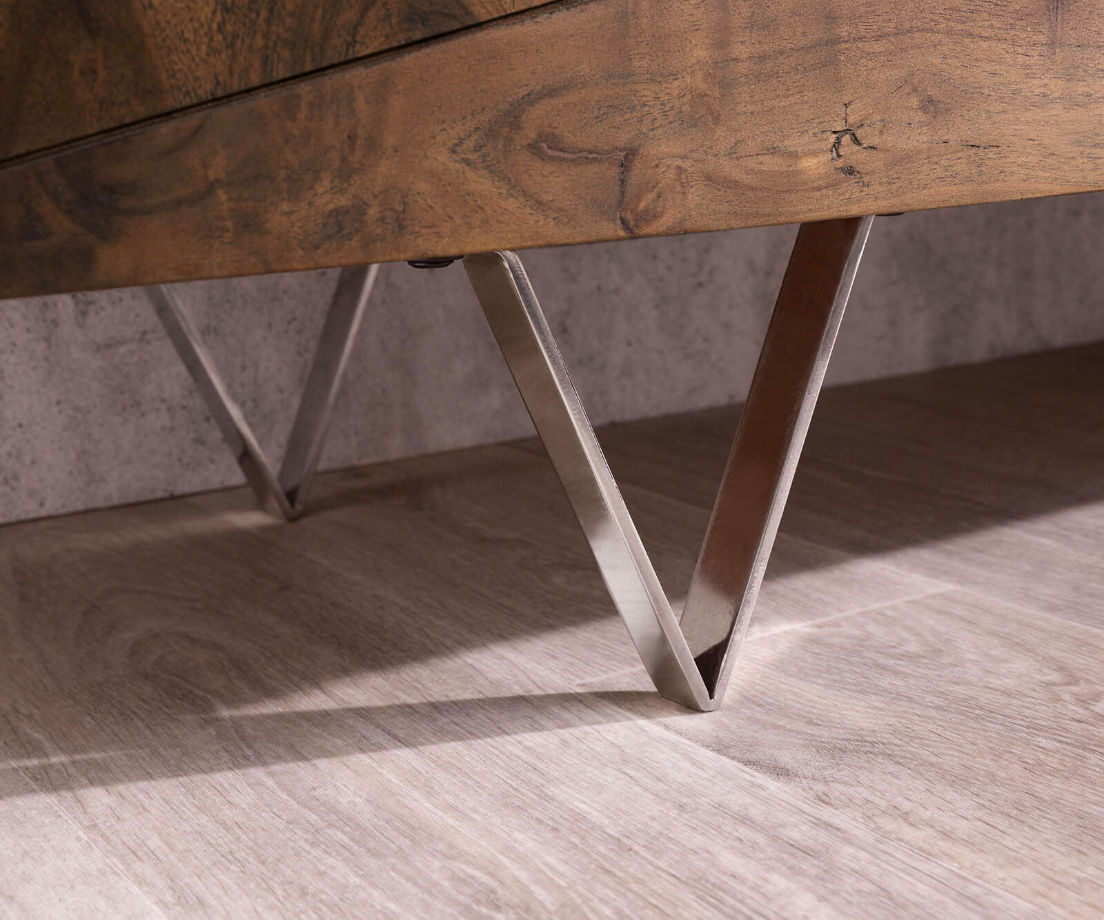 Meuble-TV Wyatt 175 cm marron acacia 1 rabat 4