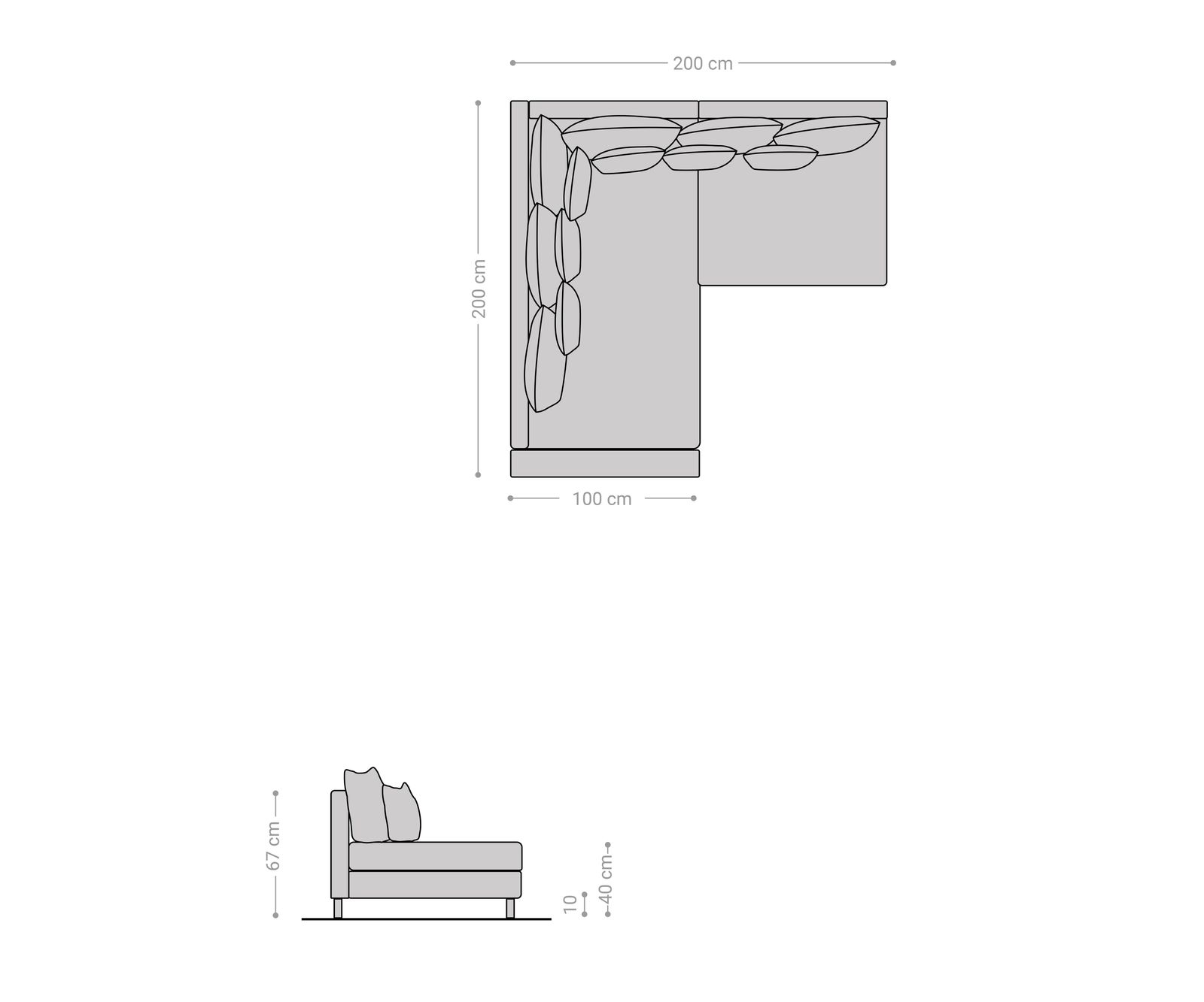 Ecksofa Clovis Braun Antik Optik modular Armlehne Ottomane Links  5 Ecksofa Clovis Braun Antik Optik modular Armlehne Ottomane Links  5