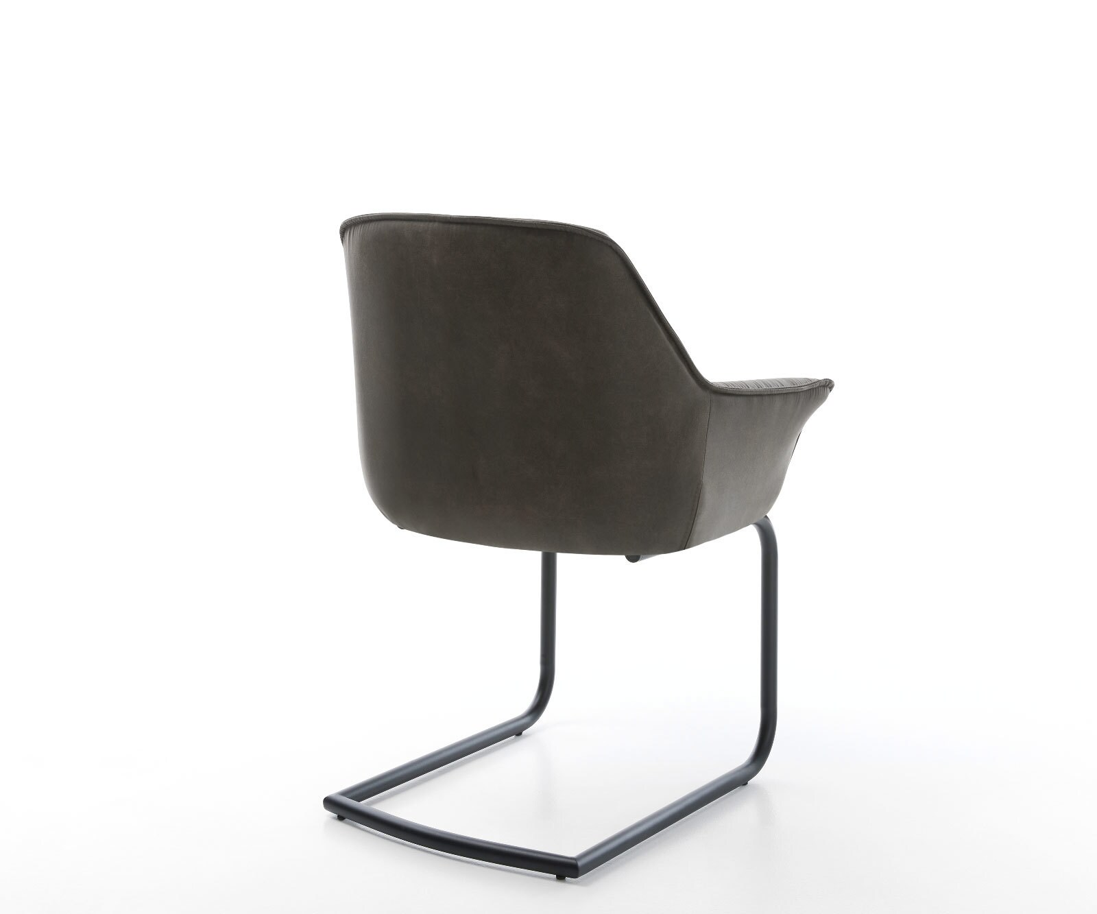 Freischwinger Keila-Flex mit Armlehnen Mikrofaser Anthrazit Vintage Freischwinger rund Schwarz 5 Freischwinger Keila-Flex mit Armlehnen Mikrofaser Anthrazit Vintage Freischwinger rund Schwarz 5