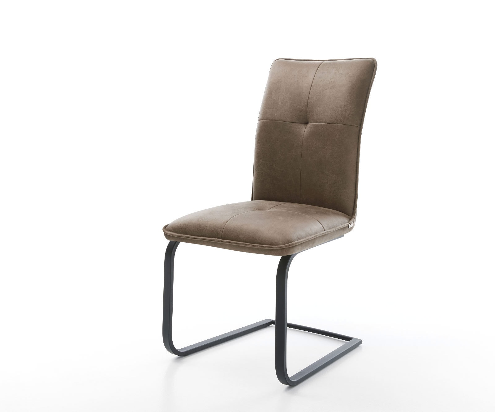 Freischwinger Maddy-Flex Mikrofaser Taupe Vintage Freischwinger flach Schwarz Freischwinger Maddy-Flex Mikrofaser Taupe Vintage Freischwinger flach Schwarz