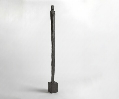 Figur Statera B17 x T16 x H190 cm Aluminium Basalt Handgemacht