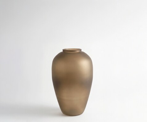 Vase Rondia B17 x T17 x H28 cm Glas Aurum Mundgeblasen