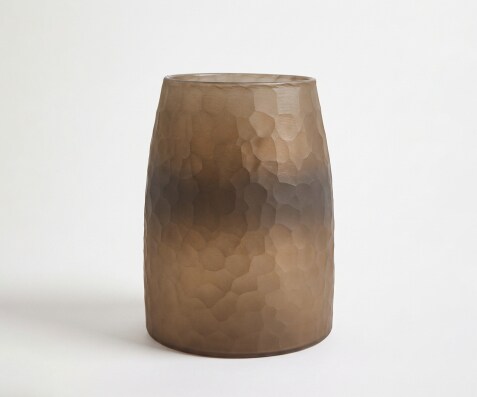 Vase Facetta B19 x T19 x H25 cm Glas Aurum Handgemacht